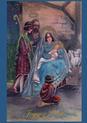 Marie et l'enfant J&eacute;sus sous les &eacute;toiles